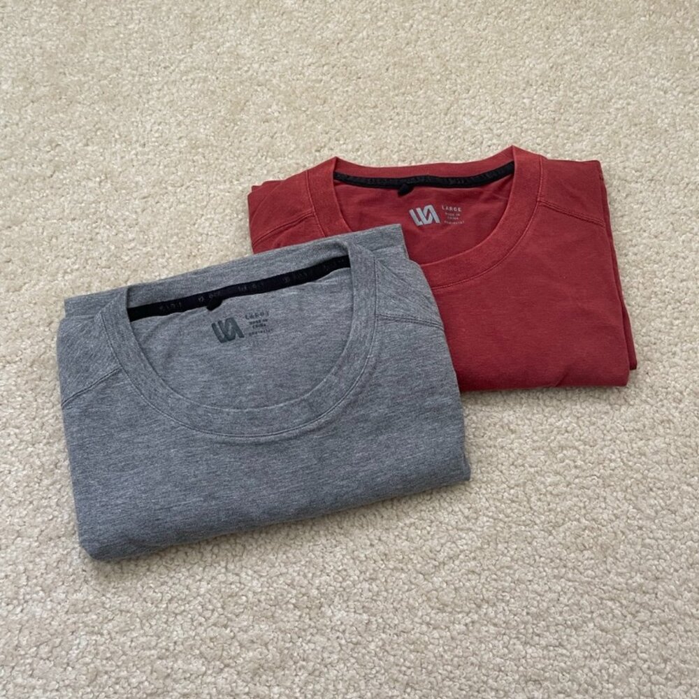 Set of 2 VRST Men's Short Sleeve Tee with Pocket - Large